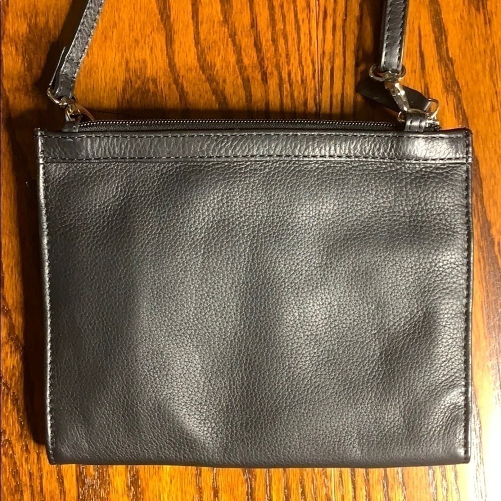 Black Leather Crossbody Purse - Picture 9 of 9